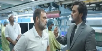 ഉല്‍പാദനരംഗത്ത് പ്രവര്‍ത്തിക്കുന്ന യുവബിസിനസ് സംരംഭകരോട് സംവദിക്കാനെത്തിയപ്പോള്‍ ഒരു യുവാവിന്‍റെ ഉത്തരം കേട്ട് അന്തം വിട്ട് നില്‍കുന്ന രാഹുല്‍ ഗാന്ധി