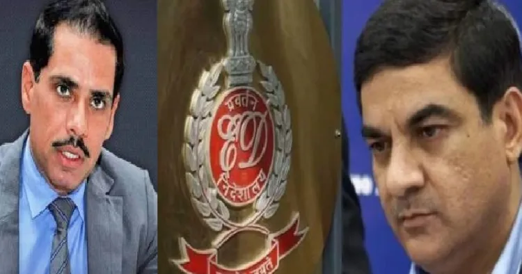 റോബര്‍ട്ട് വദ്ര (ഇടത്ത്) സഞ്ജയ് ഭണ്ഡാരി (വലത്ത്)