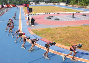 പെരുമ്പാവൂര് പണിക്കരമ്പലത്ത് ഒരുക്കിയിട്ടുള്ള റോഡ് സര്ക്യൂട്ടോടുകൂടിയ സ്കേറ്റിങ് റിങ്