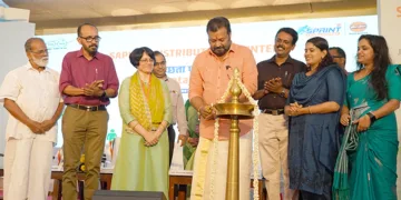 സ്വച്ഛതാ വാരാചരണം സംസ്ഥാനതല ഉദ്ഘാടനം കേന്ദ്ര സഹമന്ത്രി സുരേഷ് ഗോപി കോട്ടയത്ത് നിര്‍വഹിക്കുന്നു