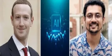 ഫെയ്സ് ബുക്കിന്‍റെ മാതൃകമ്പനിയായ മെറ്റ ഉടമ സക്കര്‍ബര്‍ഗ് (ഇടത്ത്) ട്രപിറ്റ് ബന്‍സല്‍ (വലത്ത്)