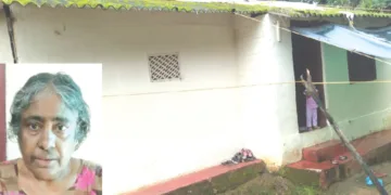 ഇന്ദിര വിജയനും കുടുംബവും നിലവില്‍ താമസിക്കുന്ന വാടക വീട്. ഇന്‍സെറ്റില്‍ ഇന്ദിര വിജയന്‍