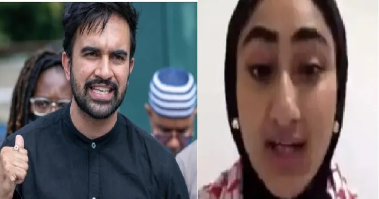 സൊഹ്റാന്‍ മംദാനി തെരഞ്ഞെടുപ്പ് പ്രചാരണത്തില്‍ (ഇടത്ത്) സൊഹ്റാന്‍ മംദാനിയുടെ ശിഷ്യ ഹദീഖ മാലിക് (വലത്ത്)