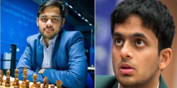 നിഹാല്‍ സരിന്‍ (വലത്ത്) അര്‍ജുന്‍ എരിഗെയ്സി (ഇടത്ത്)