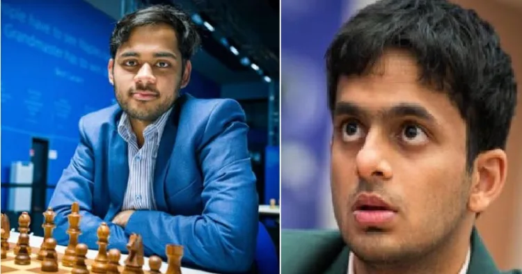 നിഹാല്‍ സരിന്‍ (വലത്ത്) അര്‍ജുന്‍ എരിഗെയ്സി (ഇടത്ത്)