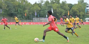 കാലിക്കറ്റ് ക്യാമ്പസില്‍ നടന്നുകൊണ്ടിരിക്കുന്നകോളേജ് സൂപ്പര്‍ ലീഗ് മത്സരത്തില്‍ നിന്ന്‌