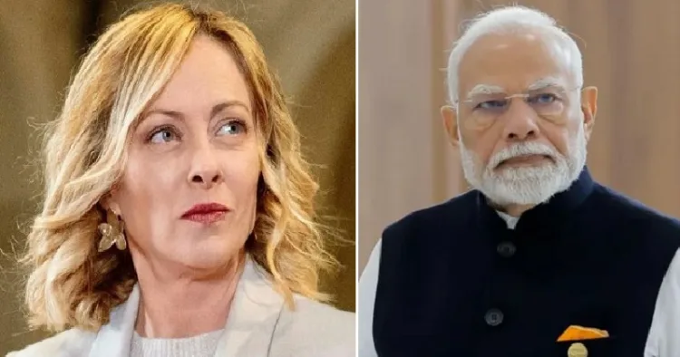 ഇറ്റലിയുടെ പ്രധാനമന്ത്രി ജോര്‍ജ്ജിയോ മെലനി (ഇടത്ത്)