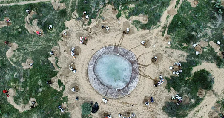 രാജസ്ഥാനിലെ 84 ഹെക്ടര്‍ ജിപ്‌സം ഖനനം ചെയ്ത തരിശുഭൂമി ഗ്രാമവാസികളുടെ നേതൃത്വത്തില്‍ പുനഃസ്ഥാപിക്കുന്നു