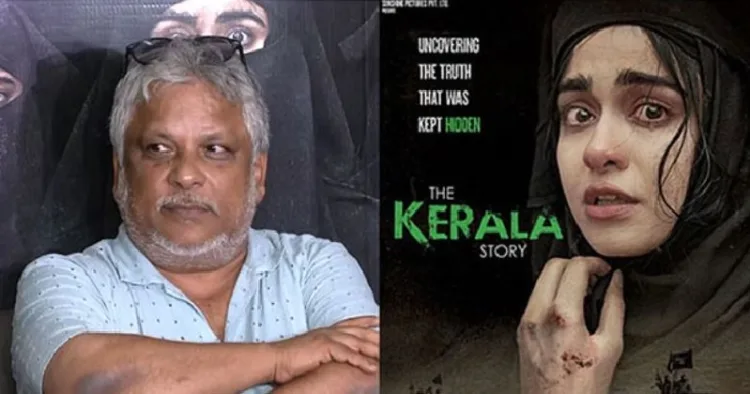 മികച്ച സംവിധായകനുള്ള ദേശീയ പുരസ്കാരം ലഭിച്ച സുദീപ്തോ സെന്‍ (ഇടത്ത്) കേരള സ്റ്റോറി എന്ന സിനിമയുടെ ദൃശ്യം (വലത്ത്)