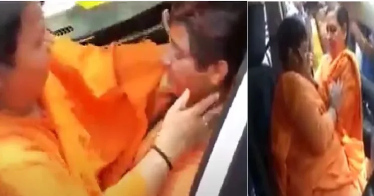 മാലേഗാവ് സ്ഫോടനത്തില് പ്രതിയാക്കപ്പെട്ട സാധ്വി പ്രജ്ഞയെ അന്ന് ആശ്വസിപ്പിക്കുന്ന സന്യാസിനിയായ ബിജെപി നേതാവ് ഉമാ ഭാരതി. കണ്ണീര്തുടച്ചും കെട്ടിപ്പിടിച്ചും ചെറുപ്പക്കാരിയായ സാധ്വിയെ അന്ന് ആശ്വസിപ്പിക്കുകയായിരുന്നു. ഉമാഭാരതി.