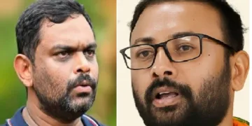 ലോറി ഉടമ മനാഫ് (ഇടത്ത്) യുവരാജ് ഗോകുല്‍ (വലത്ത്)