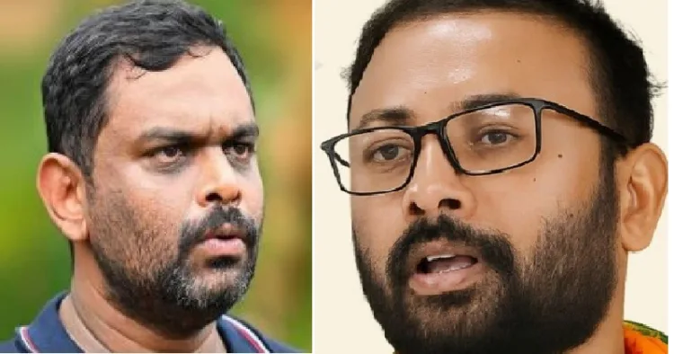 ലോറി ഉടമ മനാഫ് (ഇടത്ത്) യുവരാജ് ഗോകുല്‍ (വലത്ത്)