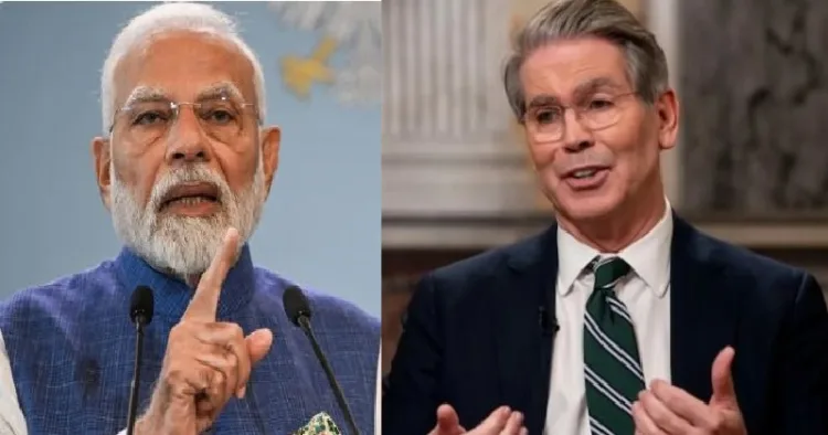 അമേരിക്കന്‍ ട്രഷറി സെക്രട്ടറി സ്കോട്ട് ബെസെന്‍റ്. (വലത്ത്)