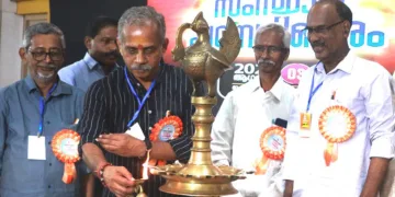 ഭാരതീയ വിചാരകേന്ദ്രത്തിന്റെ സംസ്ഥാന പഠന ശിബിരം പ്രജ്ഞാ പ്രവാഹ് ദേശീയ സംയോജകന്‍ ജെ. നന്ദകുമാര്‍
ഉദ്ഘാടനം ചെയ്യുന്നു