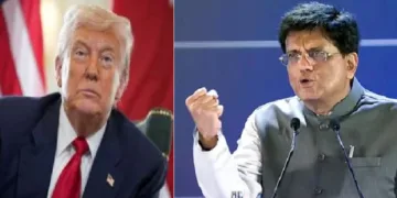 പീയൂഷ് ഗോയല്‍ (വലത്ത്)