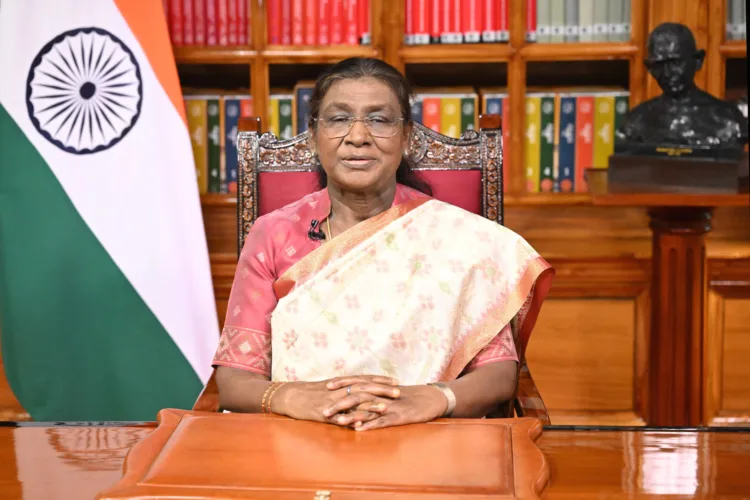 The President of India, Smt. Droupadi Murmu addresses to the Nation on the Eve of the 79th Independence Day via video message on August 14, 2025.