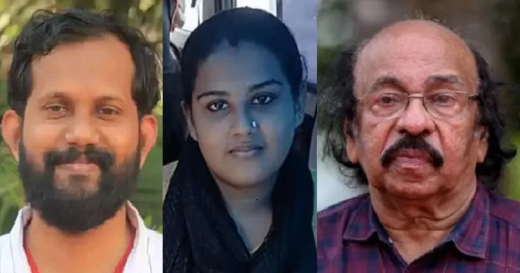 ഷിജുഖാന്‍ (ഇടത്ത്) അനുപമ (നടുവില്‍) സച്ചിദാനന്ദന്‍ (വലത്ത്)
