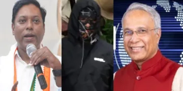 ഹിന്ദു വാദിയായ ശ്രീ അയ്യര്‍ (വലത്ത്) ശശികാന്ത് സെന്തില്‍ (ഇടത്ത്) ധര്‍മ്മസ്ഥലയിലെ ശുചീകരണത്തൊഴിലാളിയായ മുഖംമൂടി മനുഷ്യന്‍ (നടുവില്‍)