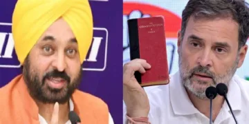 പഞ്ചാബ് മുഖ്യമന്ത്രി ഭഗവന്ത് മാന്‍ (ഇടത്ത്)