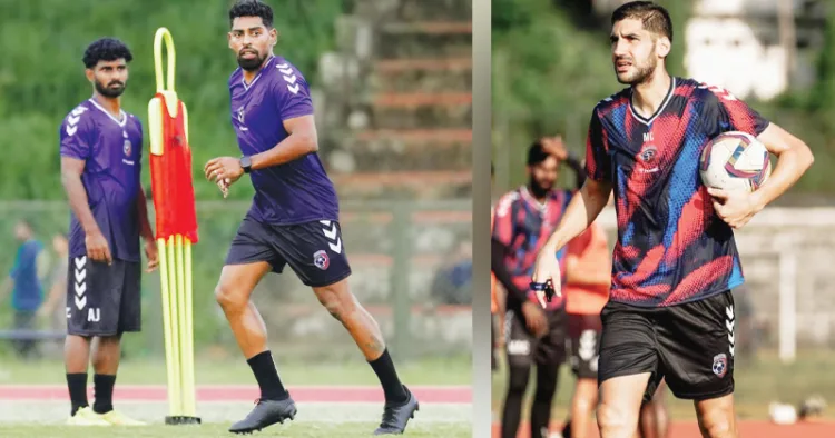 മലപ്പുറം എഫ്‌സി താരങ്ങള്‍ പരിശീലനത്തില്‍, മലപ്പുറം കോച്ച് മിഗ്വേല്‍ ടൊറൈറ