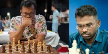 സൂര്യശേഖര്‍ ഗാംഗുലി (ഇടത്ത്) സേതുരാമന്‍ എസ് പി (വലത്ത്)