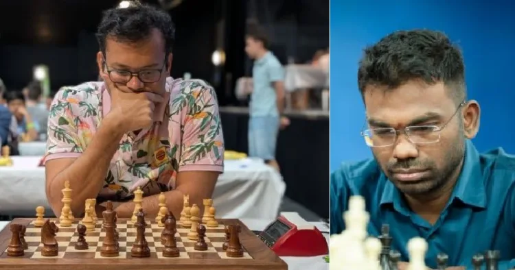 സൂര്യശേഖര്‍ ഗാംഗുലി (ഇടത്ത്) സേതുരാമന്‍ എസ് പി (വലത്ത്)