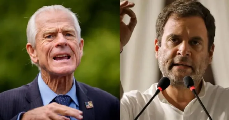 ട്രംപിന്‍റെ ഉപദേഷ്ടാവ് പീറ്റര്‍ നവാരോ (ഇടത്ത്)