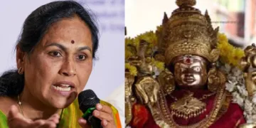 ശോഭ കരാന്ത് ലജെ (ഇടത്ത്) ചാമുണ്ഡീദേവി (വലത്ത്)