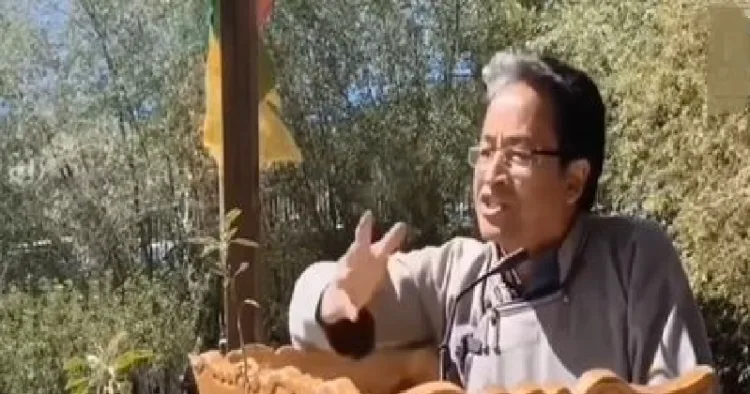 സെപ്തംബര്‍ 10ന് യുവാക്കളെ കലാപത്തിന് പ്രേരിപ്പിച്ചുകൊണ്ട് സോനം വാങ്ചുക് എന്ന പരിസ്ഥിതി എന്‍ജിഒ പ്രവര്‍ത്തകന്‍ ലഡാക്കില്‍ നടത്തിയ പ്രസംഗം