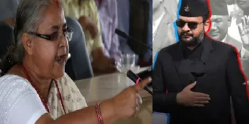 നേപ്പാളില്‍ പുതിയ പ്രധാനമന്ത്രിയാകാന്‍ സാധ്യതയുള്ള സുശീല കാര്‍കി (ഇടത്ത്) റാപ്പര്‍ ബാലേന്ദ്ര ഷാ (വലത്ത്)