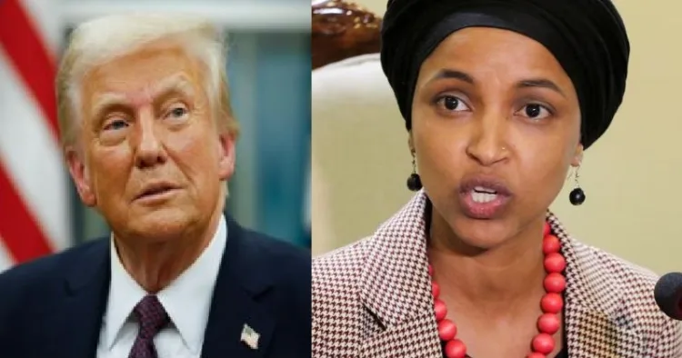 ഇല്ഹാന് ഒമര് (വലത്ത്)