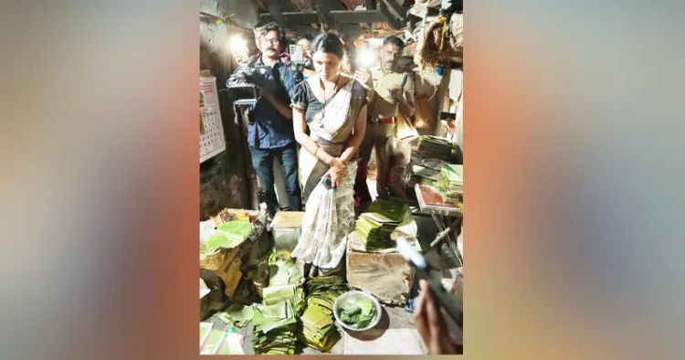 കൊട്ടാരക്കര ഗണപതി ക്ഷേത്രത്തിലെ അഷ്ടദ്രവ്യ മഹാഗണപതി ഹോമ പ്രസാദം കൃത്രിമമായി ഉണ്ടാക്കുന്ന കേന്ദ്രം ദേവസ്വം അസി. കമ്മീഷണര് ആയില്യ എം.ആര്. പിള്ളയുടെ നേതൃത്വത്തില് പരിശോധിക്കുന്നു