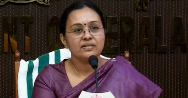 Health minister Veena George. Photo: Screengrab/ Manorama News