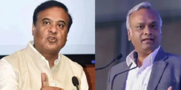 അസം മുഖ്യമന്ത്രി ഹിമന്ത ബിശ്വശര്‍മ്മ (ഇടത്ത്) കര്‍ണ്ണാടക ഐടി മന്ത്രി പ്രിയങ്ക് ഖാര്‍ഗെ (വലത്ത്)