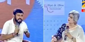 കനയ്യ കുമാര്‍ (ഇടത്ത്) ഗരിമ സിങ്ങ് (വലത്ത്)