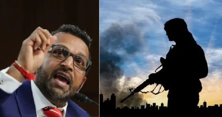 കാഷ് പട്ടേല്‍ (ഇടത്ത്)