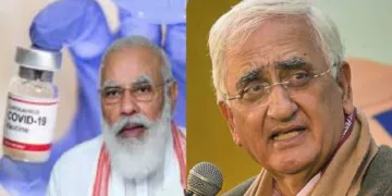 മുതിര്‍ന്ന കോണ്‍ഗ്രസ് നേതാവ് സല്‍മാന്‍ ഖുര്‍ഷിദ് (വലത്ത്)