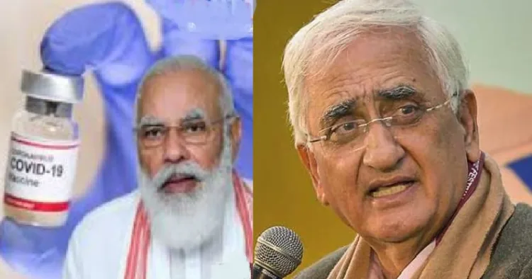 മുതിര്‍ന്ന കോണ്‍ഗ്രസ് നേതാവ് സല്‍മാന്‍ ഖുര്‍ഷിദ് (വലത്ത്)