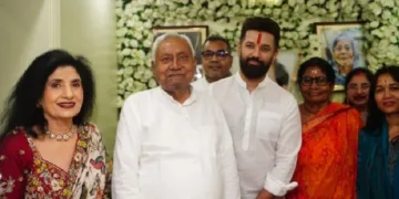 ചിരാഗ് പാസ്വാന്‍റെ വീട്ടിലെത്തിയ നിതീഷ് കുമാര്‍