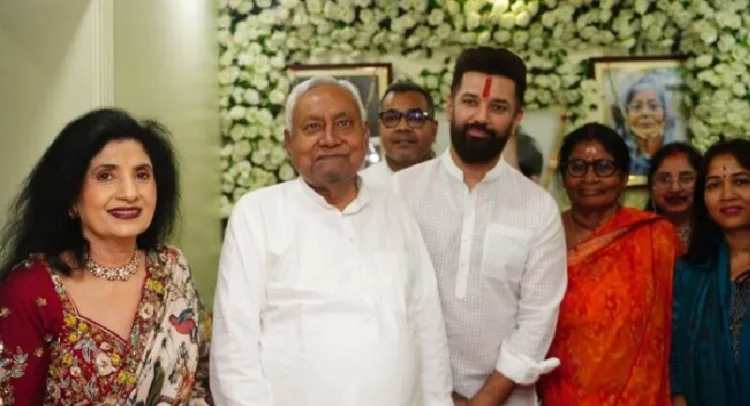 ചിരാഗ് പാസ്വാന്‍റെ വീട്ടിലെത്തിയ നിതീഷ് കുമാര്‍