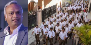 കര്‍ണ്ണാടകയിലെ മന്ത്രി പ്രിയങ്ക് ഖാര്‍ഗെ (ഇടത്ത്)