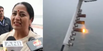 കൃത്രിമമഴ പെയ്യിക്കാന്‍ ക്ലൗഡ് സീഡിംഗ് നടത്തുന്നു (വലത്ത്)