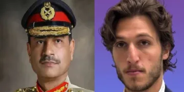 ഇമ്രാന്‍ഖാന്‍റെ മകന്‍ കാസിം ഖാന്‍ (വലത്ത്)