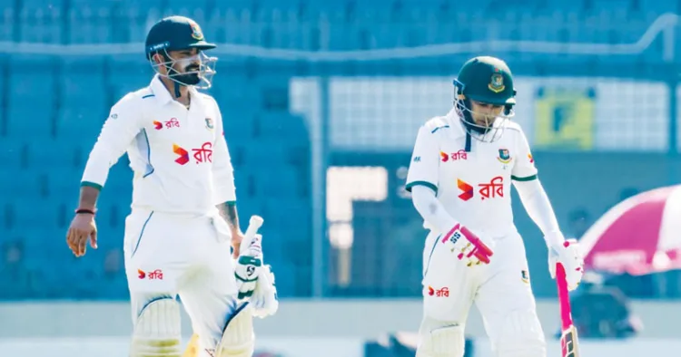 അയര്‍ലന്‍ഡിനെതിരെ സെഞ്ച്വറി നേടിയ ബംഗ്ലാദേശ് ബാറ്റര്‍മാരയ മുഷ്ഫിഖുര്‍ റഹീമും ലിറ്റന്‍ ദാസും