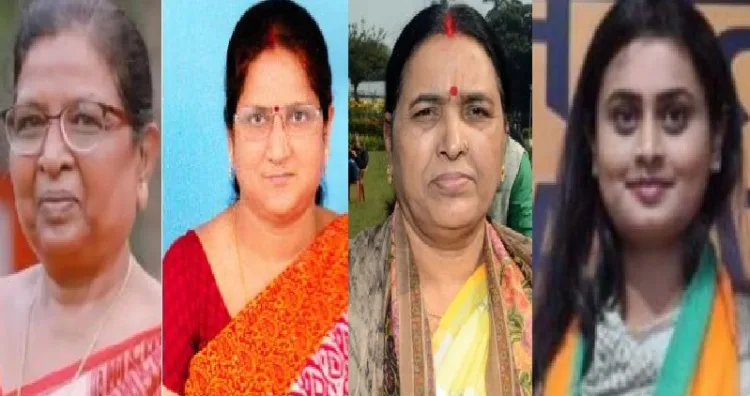 വീണ്ടും ബീഹാറില്‍ മത്സരിക്കുന്ന എംഎല്‍എമാരായ രേണുദേവി, ഗായത്രി അരുണാദേവി, ശ്രേയസി സിങ്ങ് എന്നിവര്‍ (ഇടത്ത് നിന്നും വലത്തോട്ട്)