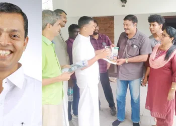 സി.ജി. രാജഗോപാല്‍ പ്രചരണത്തിനിടയില്‍