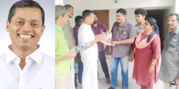 സി.ജി. രാജഗോപാല്‍ പ്രചരണത്തിനിടയില്‍