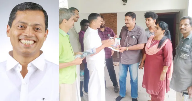 സി.ജി. രാജഗോപാല്‍ പ്രചരണത്തിനിടയില്‍