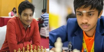 ഇന്ത്യയുടെ 91ാം ഗ്രാന്‍റ് മാസ്റ്ററായ രാഹുല്‍ (ഇടത്ത്) 90ാം ഗ്രാന്‍റ് മാസ്റ്ററായ ഇളംപാര്‍ത്തി (വലത്ത്)