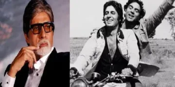 ഷോലെ എന്ന സിനിമയില്‍ അമിതാഭ് ബച്ചനും ധര്‍മ്മേന്ദ്രയും (വലത്ത്)